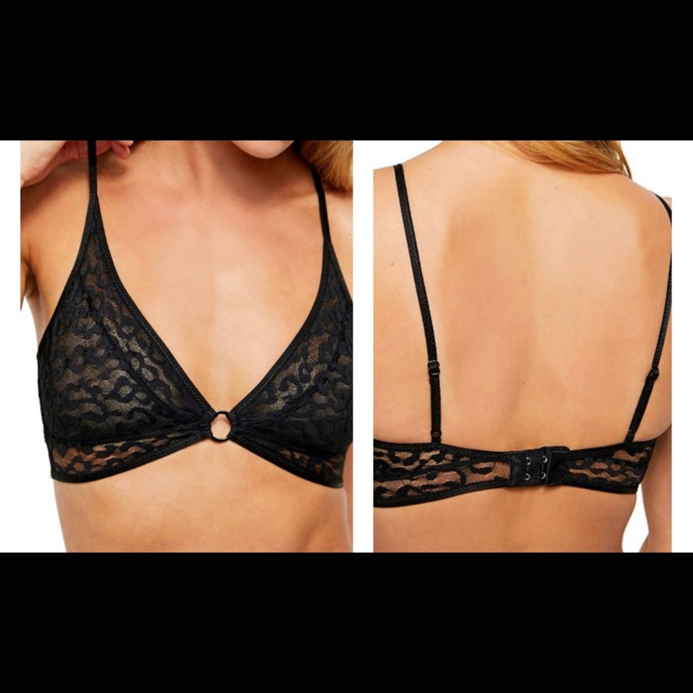 Free People Toni Bralette In Black